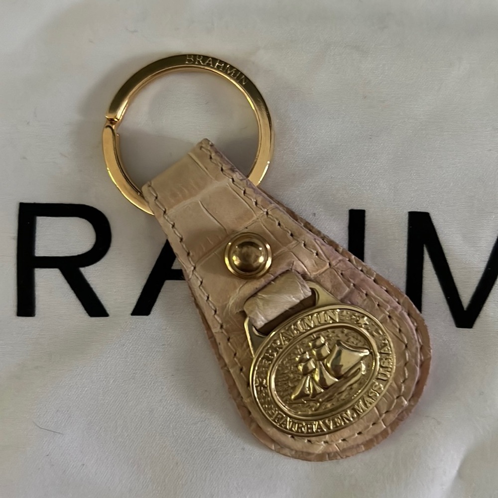 Brahmin Keychain Gold Brahmin